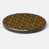 Abstract Shimmy Wood Pattern Wireless Charger (Front 2)