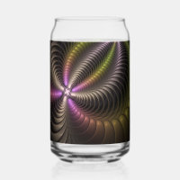 Abstract Shiny Trippy Colorful 3D Fractal Art