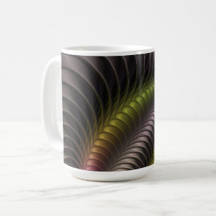 Abstract Shiny Trippy Colorful 3D Fractal Art Coffee Mug