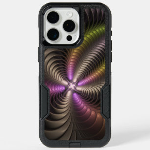 Abstract Shiny Trippy Colorful 3D Fractal Art iPhone 15 Pro Max Case