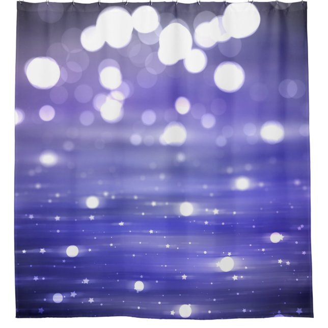 Abstract shiny violet background illustration digi shower curtain (Front)