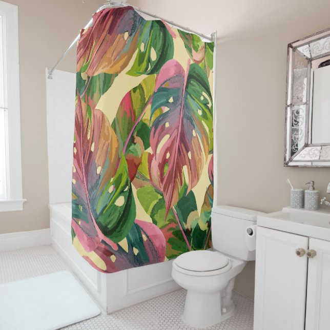 Abstract Shower Curtain (In Situ)