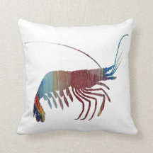 Abstract Shrimp silhouette