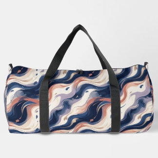 Abstract Silk Luxury Duffel Bag