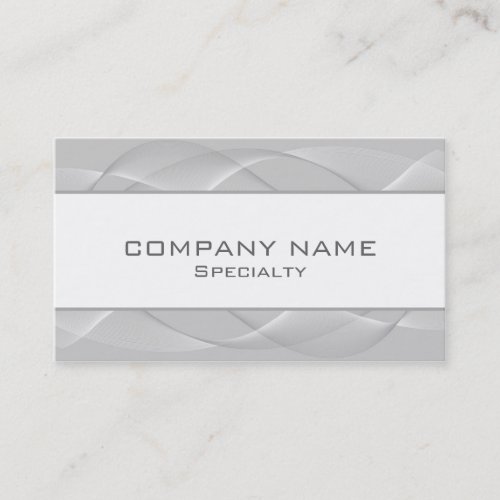 Abstract silver Business Cards