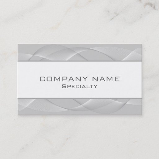 Customizable Abstract silver Business Cards