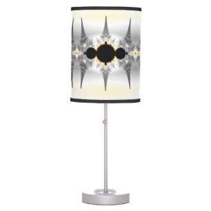 Abstract Silver Fractal Table Lamp