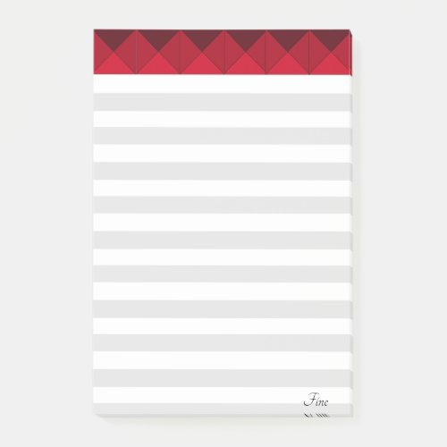Abstract Silver Gray Red  White Things To Do Post_it Notes