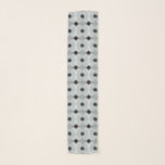 Abstract Silvery Gray Black White Paint Fluid Art Scarf<br><div class="desc">An abstract of gray and white on black. This is a print of a Brittany Jeanette original acrylic painting.</div>