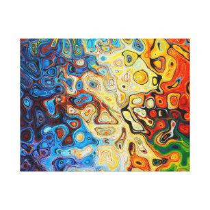 Abstract, similar to plasma, solar fusion canvas print