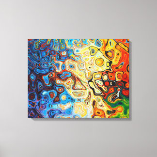 Abstract, similar to plasma, solar fusion canvas print
