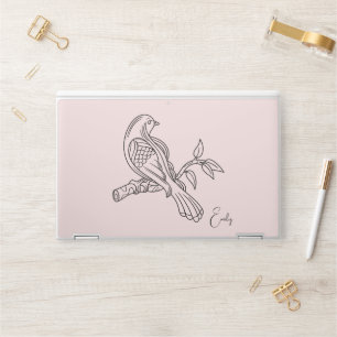 Abstract Simple Line Art Illustration , Boho Chic HP Laptop Skin