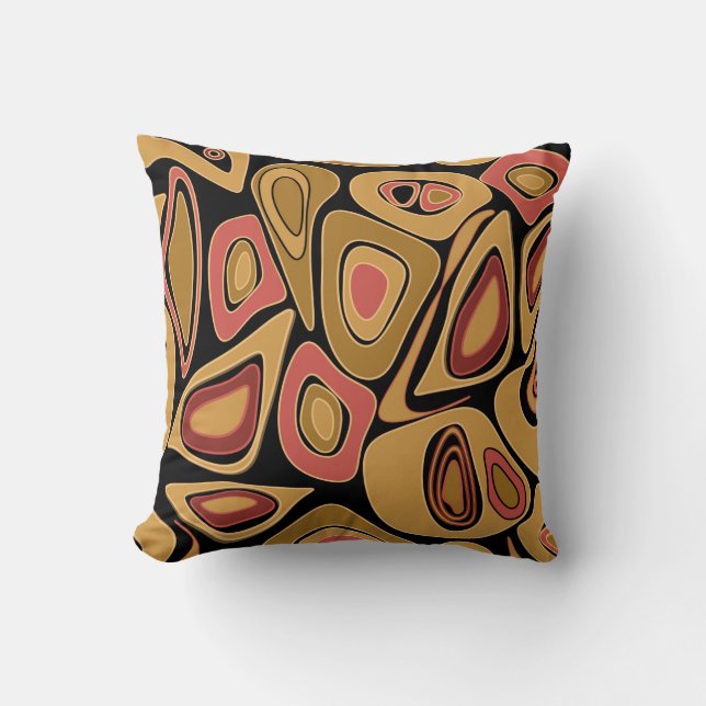 Abstract simple seamless texture pattern print throw pillow (Front)
