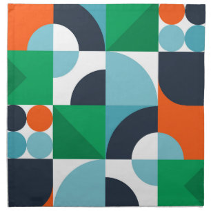 Abstract simple shapes and shapes cloth napkin