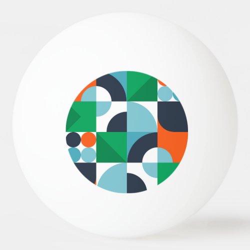Abstract simple shapes and shapes ping pong ball