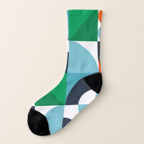 Abstract simple shapes and shapes socks