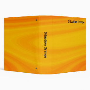 Abstract - Situation Orange (1.5in) 3 Ring Binder