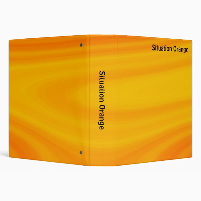 Abstract - Situation Orange (1.5in) 3 Ring Binder (Background)