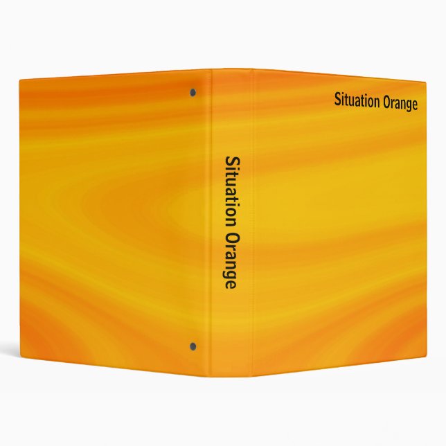 Abstract - Situation Orange 3 Ring Binder (Background)