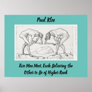 Abstract Sketch Paul Klee Two Men Meet