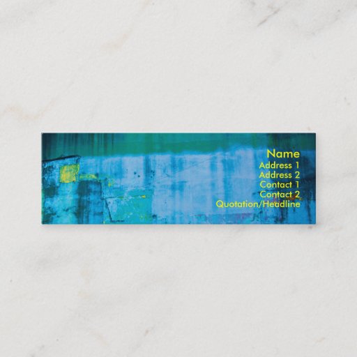 Customizable abstract - skinny business card