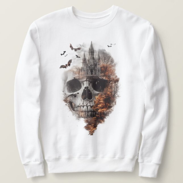 Abstract Skull Art Sweatshirt (Design Front)