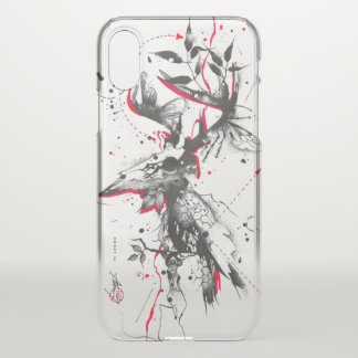 Abstract Skull Bird iPhone Case