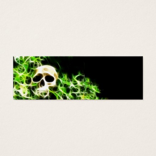 Customizable Abstract skull bookmark business card