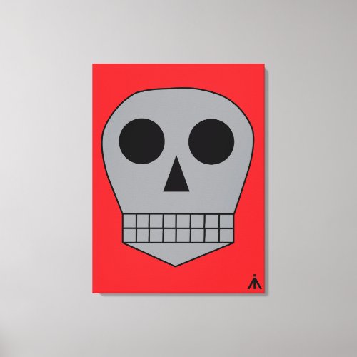 Abstract Skull Canvas Print