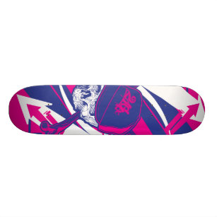 Abstract Skull Skateboard Deck