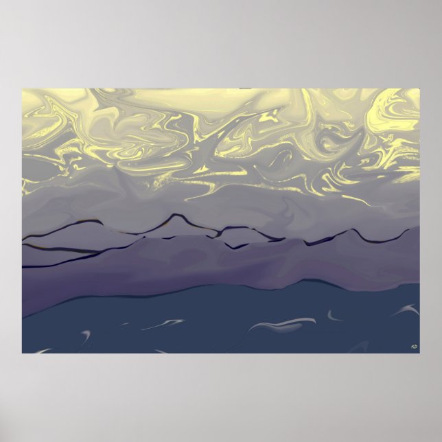 Abstract Sky Poster (Front)