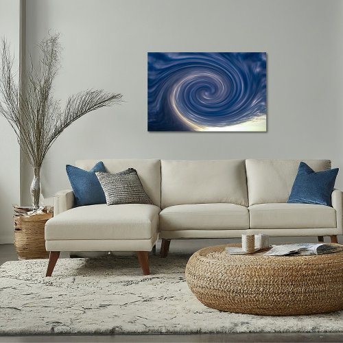 Abstract Sky Twirl Poster