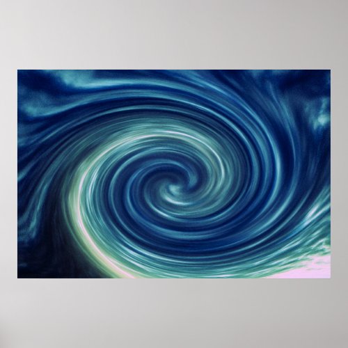 Abstract Sky Twirl  Poster