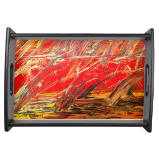 Abstract Small Serving Tray