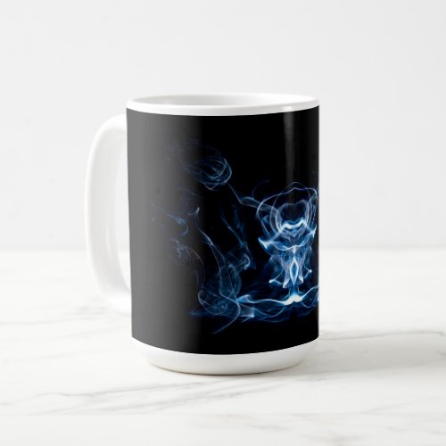 Abstract Smoke Art 1643_blk duo   Coffee Mug