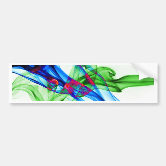 Abstract Smoke Art Photography Bumper Sticker (Front)
