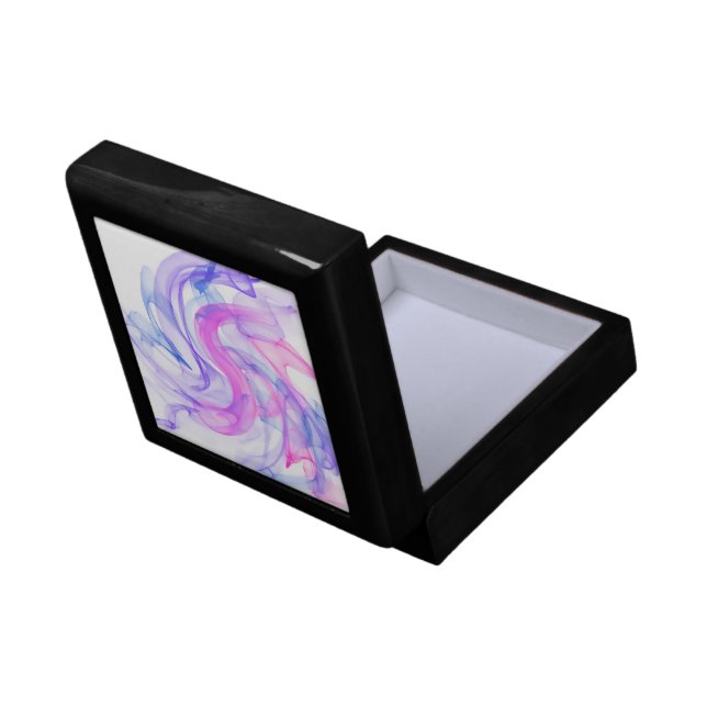 Abstract  Smoke on the Water Jewelry Box (Back Open)