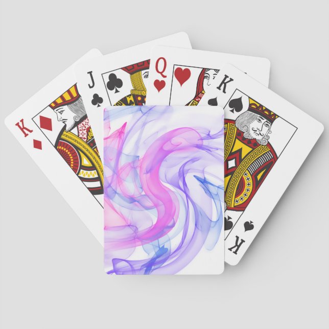 Abstract  Smoke on the Water Poker Cards (Back)