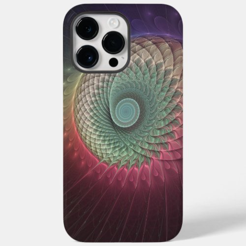 Abstract Snail Colorful Modern Fractal Art Case_Mate iPhone 14 Pro Max Case