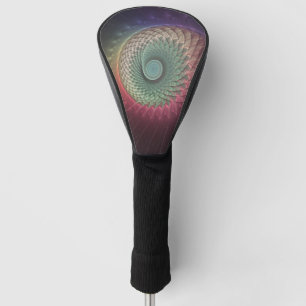 Abstract Snail Colorful Modern Fractal Art Golf Head Cover