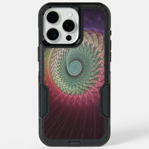 Abstract Snail Colorful Modern Fractal Art iPhone 15 Pro Max Case