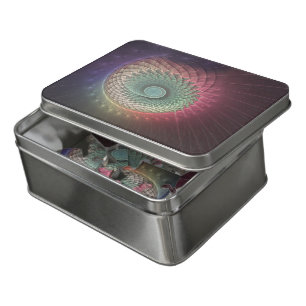 Abstract Snail Colorful Modern Fractal Art Jigsaw Puzzle