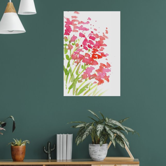 Abstract Snapdragons Poster (Living Room 1)