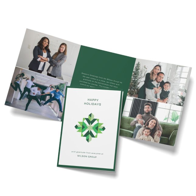 Abstract Snowflake Corporate Holiday Card (Creator Uploaded)