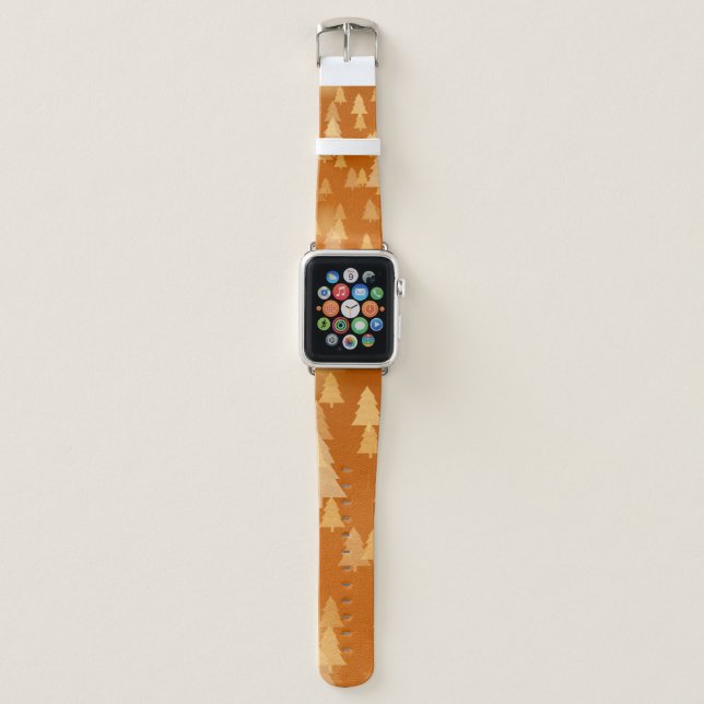 Abstract snowflakes. 2d illustration. Christmas ti Apple Watch Band (Front)