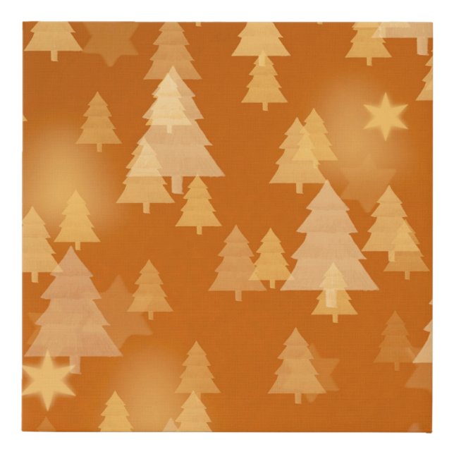 Abstract snowflakes. 2d illustration. Christmas ti Faux Canvas Print (Front)