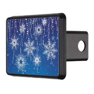 Abstract Snowflakes Tow Hitch Cover