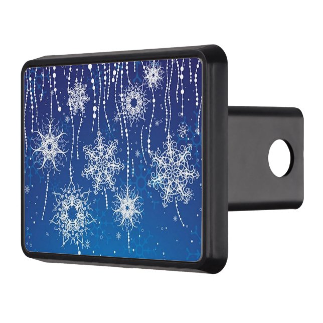 Abstract Snowflakes Tow Hitch Cover (Left)