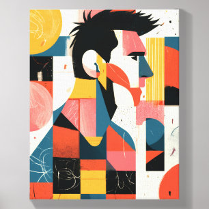 Abstract Soccer Legend Geometric Art Print Canvas Photo Tile