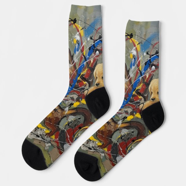 Abstract Socks (Left)